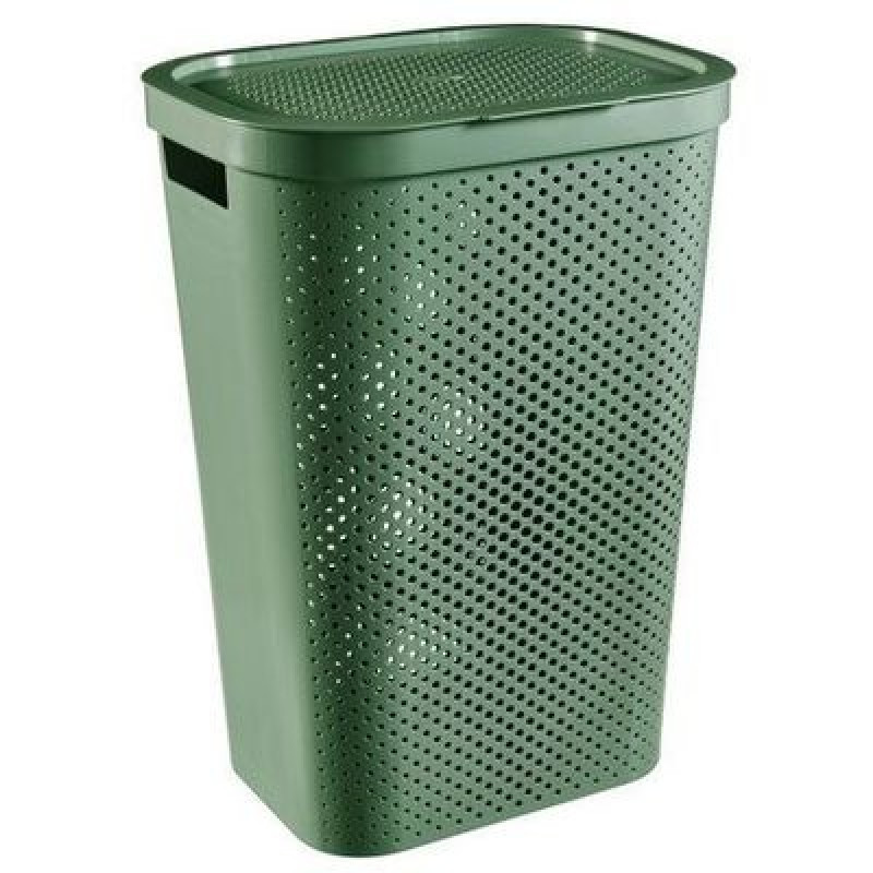 Veļas kaste 44x35x60cm 60L Infinity Recycled zaļa, 0804754S86, CURVER