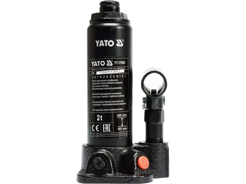 Hydraulic Bottle Jack 2T YT-17000 YATO