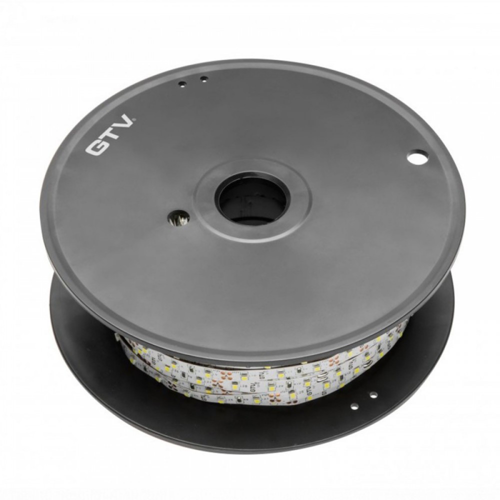 LED lente FLASH 2835, 300 LED, 4000K, 6W/1m, 750 lm/1m, IP20, 8mm, 5m, DC12V LD-2835-300-20-NE4P-50 GTV