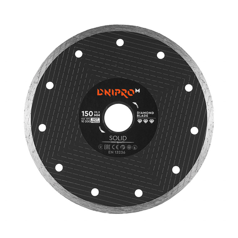 Diamond blade DNIPRO-M 150 22.2, 1.6 Solid