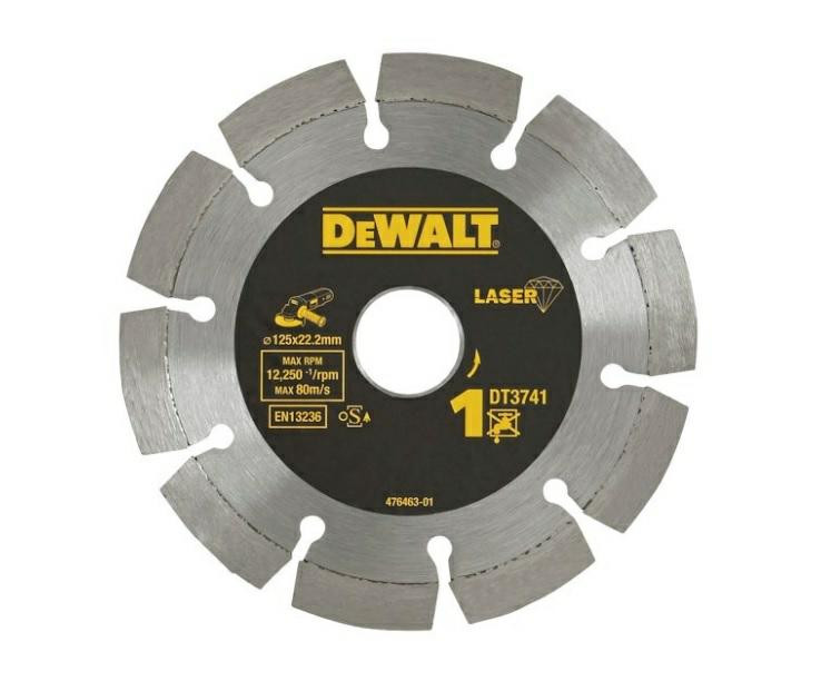 Deimantinis pjovimo diskas, segmentas 125x2,0x22,2 mm, DT3741-XJ DEWALT