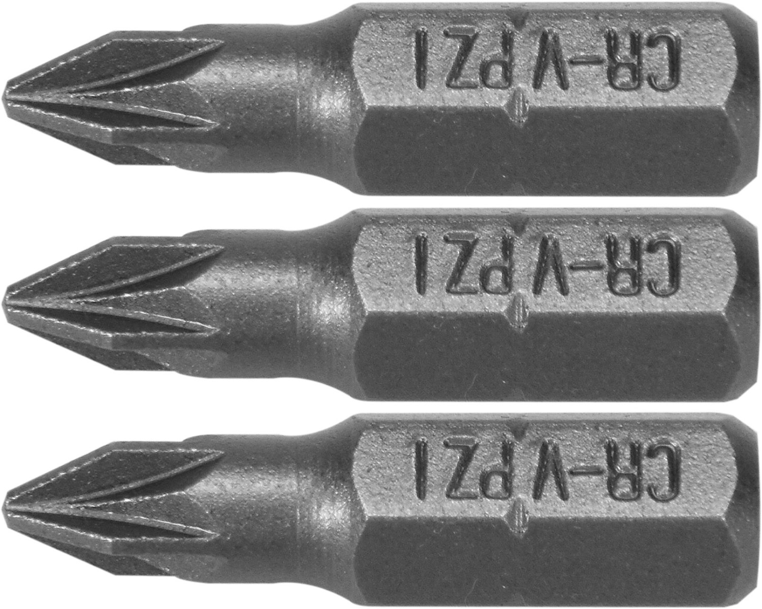 SCREWDRIVER BITS 1/4 25MM PZ1 3 PCS 65470 STHOR