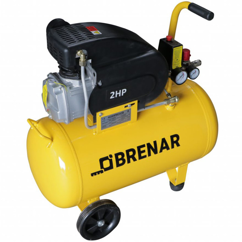 Eļļas kompresors 50l, 8bar, 198l/min 8883 BRENAR