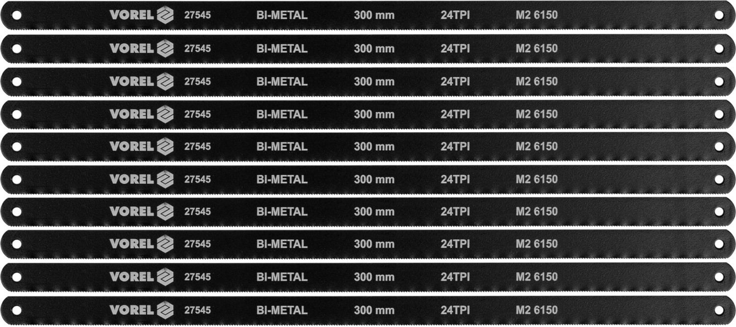 BI-METAL SAW BLADE SET 10 PCS COBALT8% 27545 VOREL