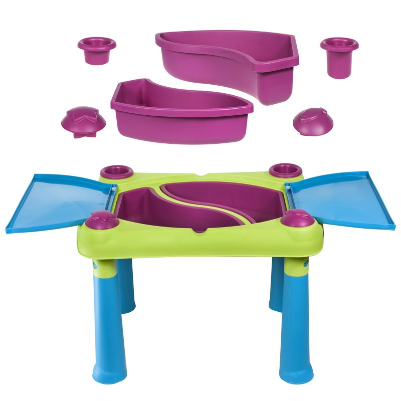 Vaikų žaidimų stalas „Creative Fun Table“ žalia / violetinė 29184058732 KETER