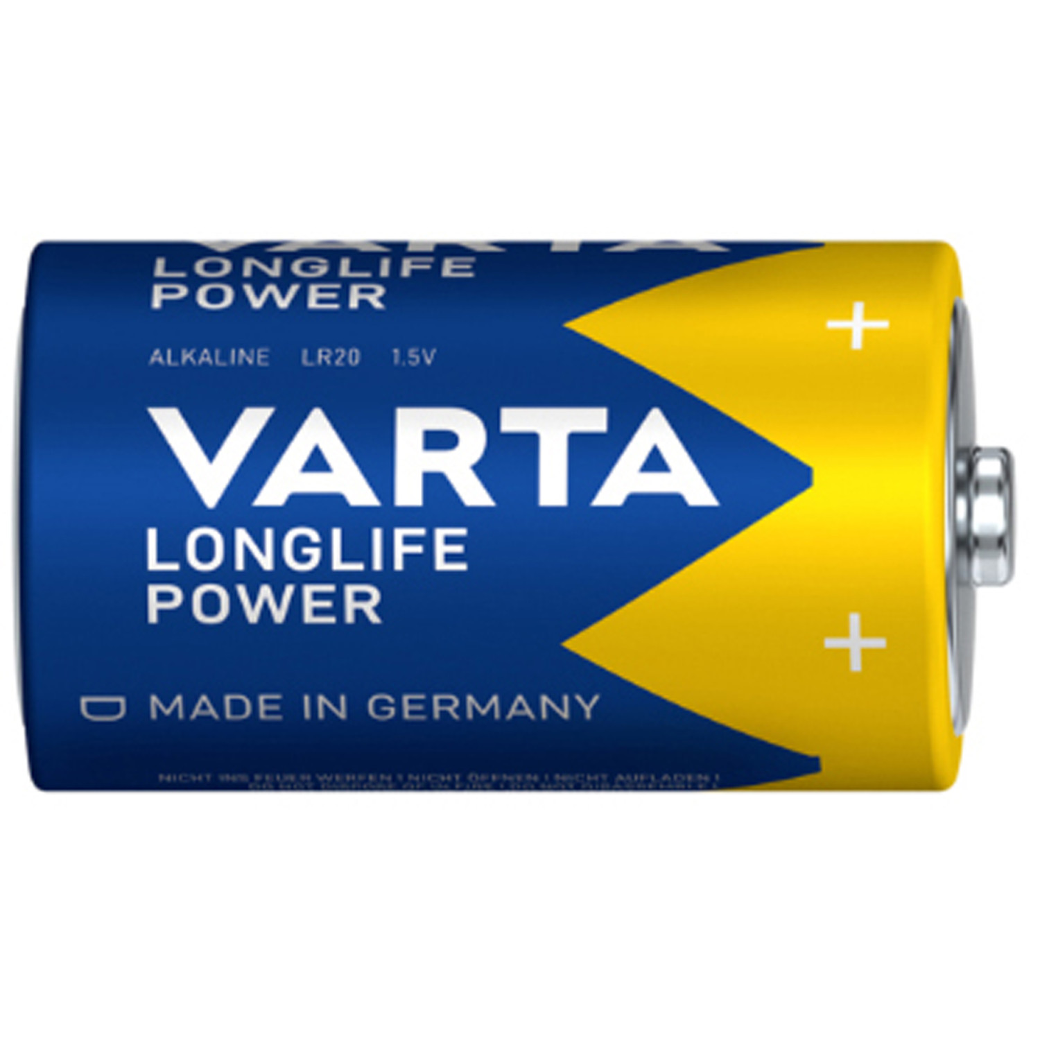 Baterija 'Longlife Power', augstas veiktspējas, D izmērs, R321003, VARTA