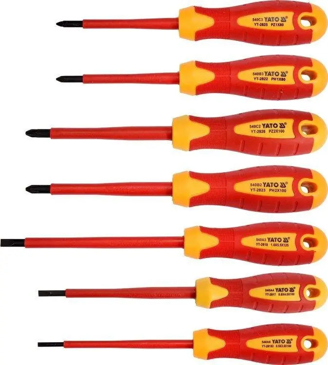 Insulated Screwdriver Set 7Pcs YT-2828 YATO