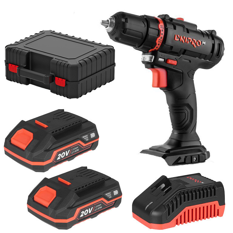 Cordless drill 20V 2x2.0Ah CD-218-220S DNIPRO-M