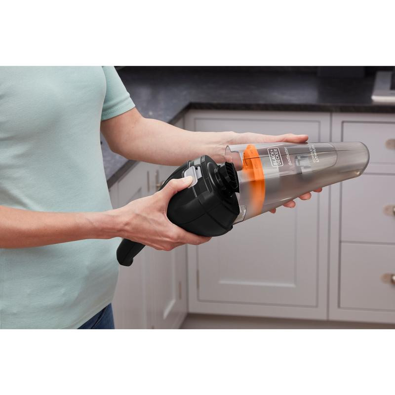 3,6 V LI-ION dustbuster® RANKINIS DULKIŲ VALYTUVAS JUODAS NVC115BJL-QW BLACK DECKER