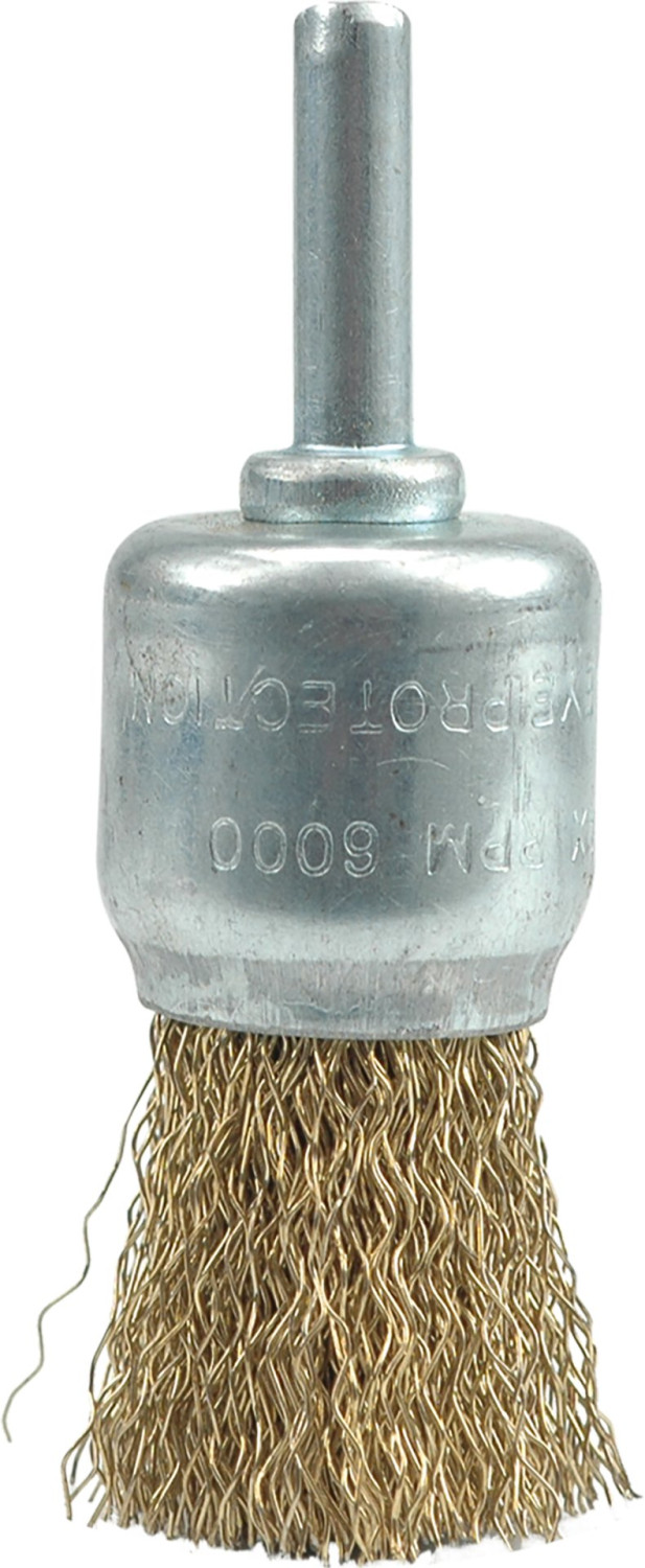 CUP BRUSH W. SHAFT 24MM, CRIMPED WIRE 06992 VOREL