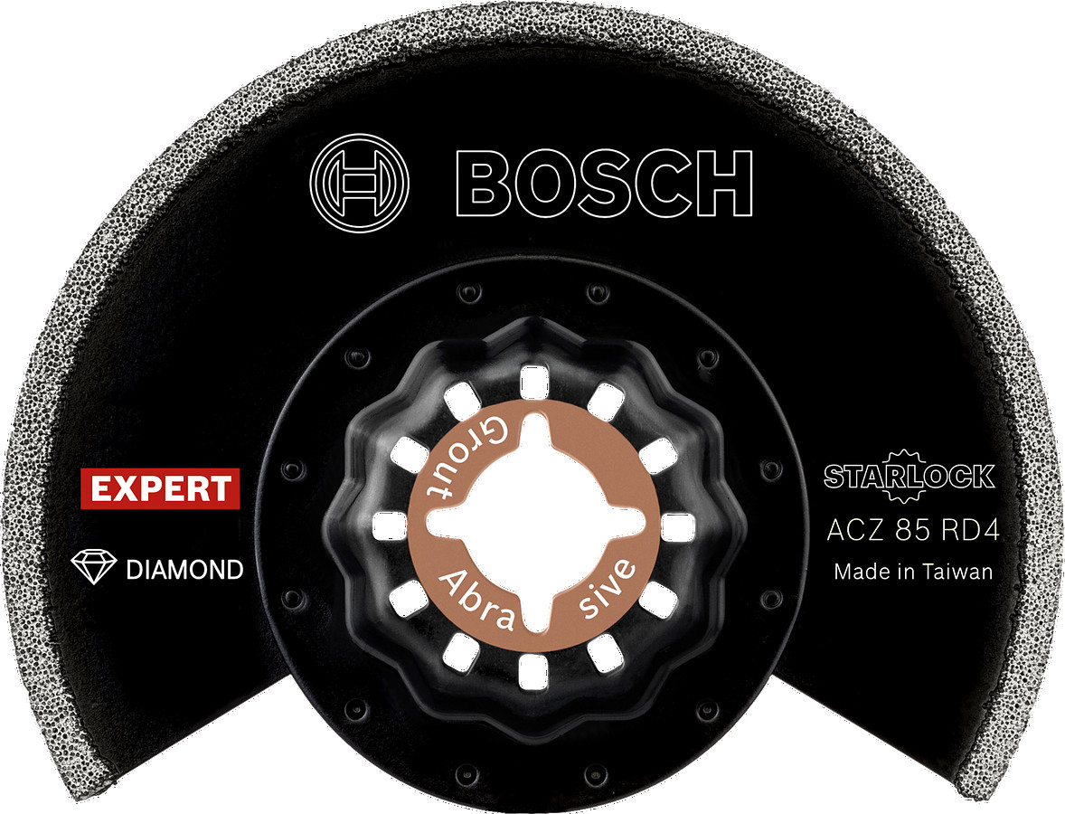 Starlock ACZ85RD4 1 gab., Svārstību daudzfunkcionālajiem darbarīkiem EXPERT ACZ 85 RD4 GROUT SEGMENT BLADE, 2608900034, BOSCH