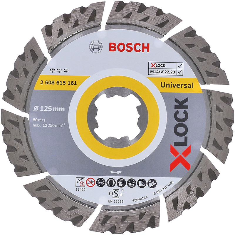 Диск алмазный X-LOCK 125x22,23x2,2x12 мм 2608615161 BOSCH