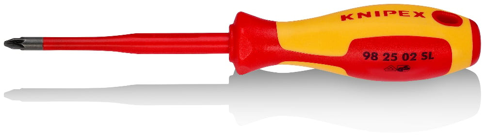 Screwdriver (Slim) for cross-recessed screws 982502SL KNIPEX