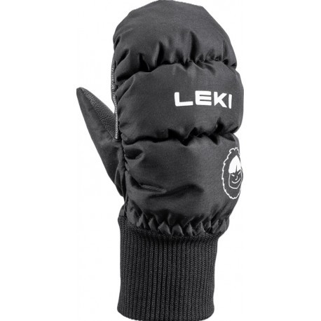 Cimdi LITTLE ESKIMO Mitt Short, izmērs: 4, Black, 4028173338870 LEKI