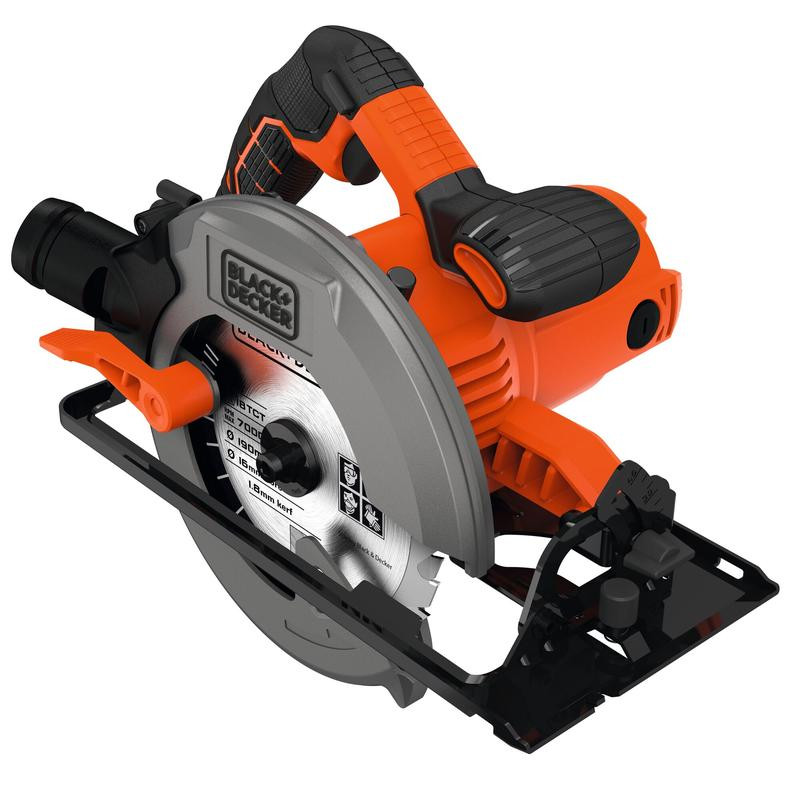 Циркулярная пила 1500 Вт, 190 мм и коробка с комплектом CS1550K-QS BLACK DECKER