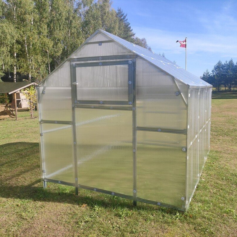 Siltumnīca KLASIKA BERNARD 2,35x6 m ar 6mm polikarbonāta pārklājumu 4779037492329