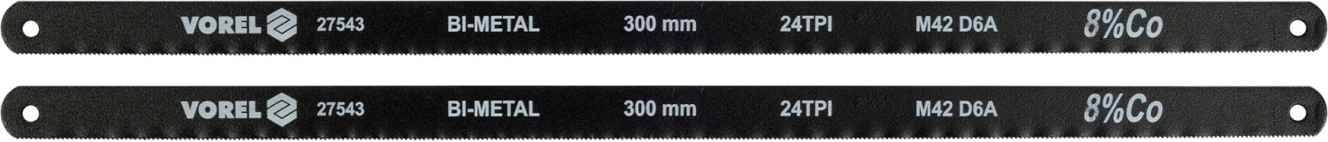 BI-METAL SAW BLADE SET 2 PCS COBALT8% 27543 VOREL