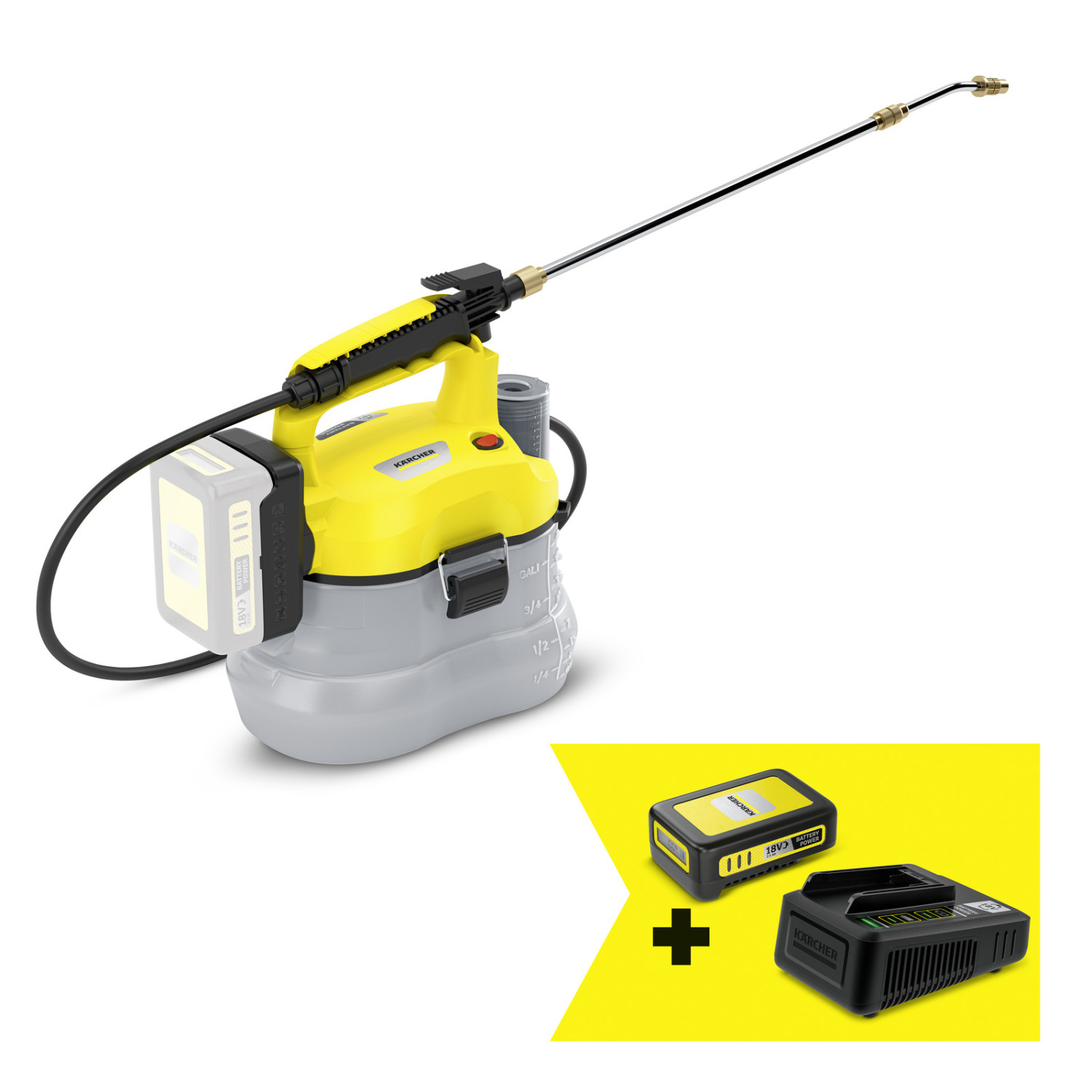 Akumulatora miglotājs PSU 4-18 + STARTER KIT 18/25 9.791-991.0 KARCHER