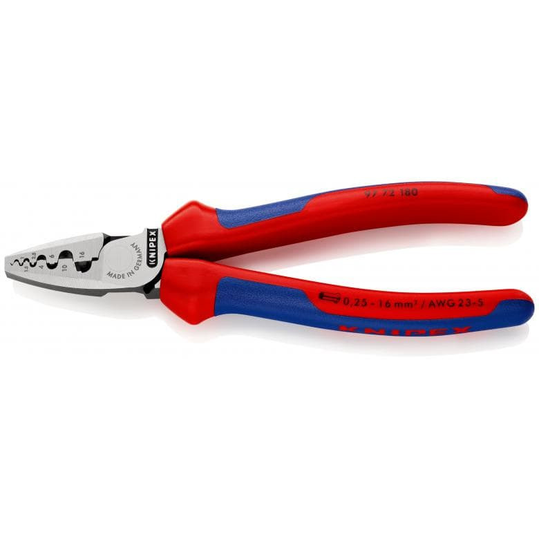 Pressimistangid juhtmete otsarõngastele 9772180 KNIPEX