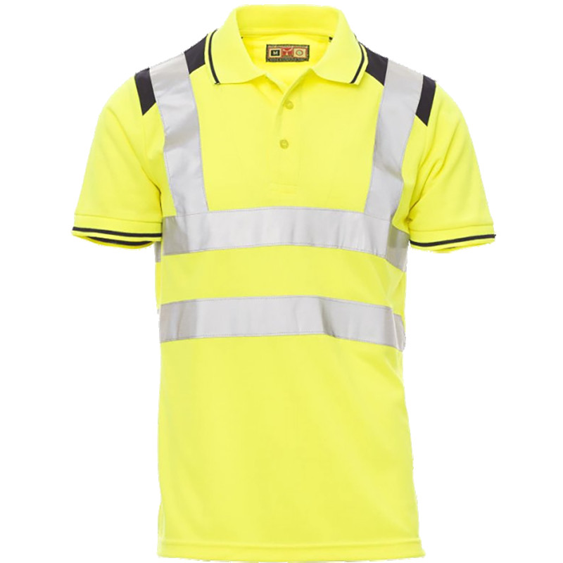 Hi-Vis geltoni darbiniai polo marškinėliai GUARD+, 2XL dydis PAYPER