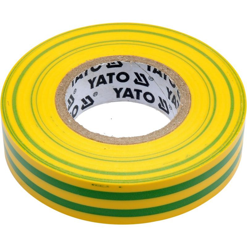 Izoliacinė juosta 0,13 mm 15 mm x 20 M geltonai žalia YT-81593 YATO