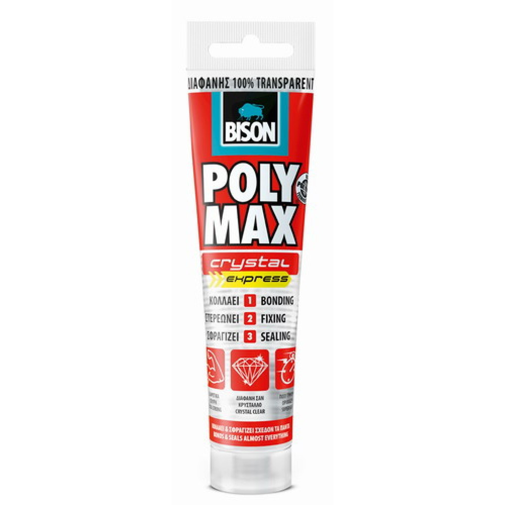 Līme - Hermētiķis PolyMax Crystal 115ml 6300557 BISON