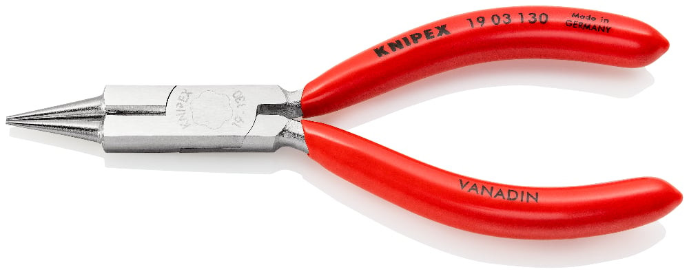 Round Nose Pliers with cutting edge 1903130 KNIPEX