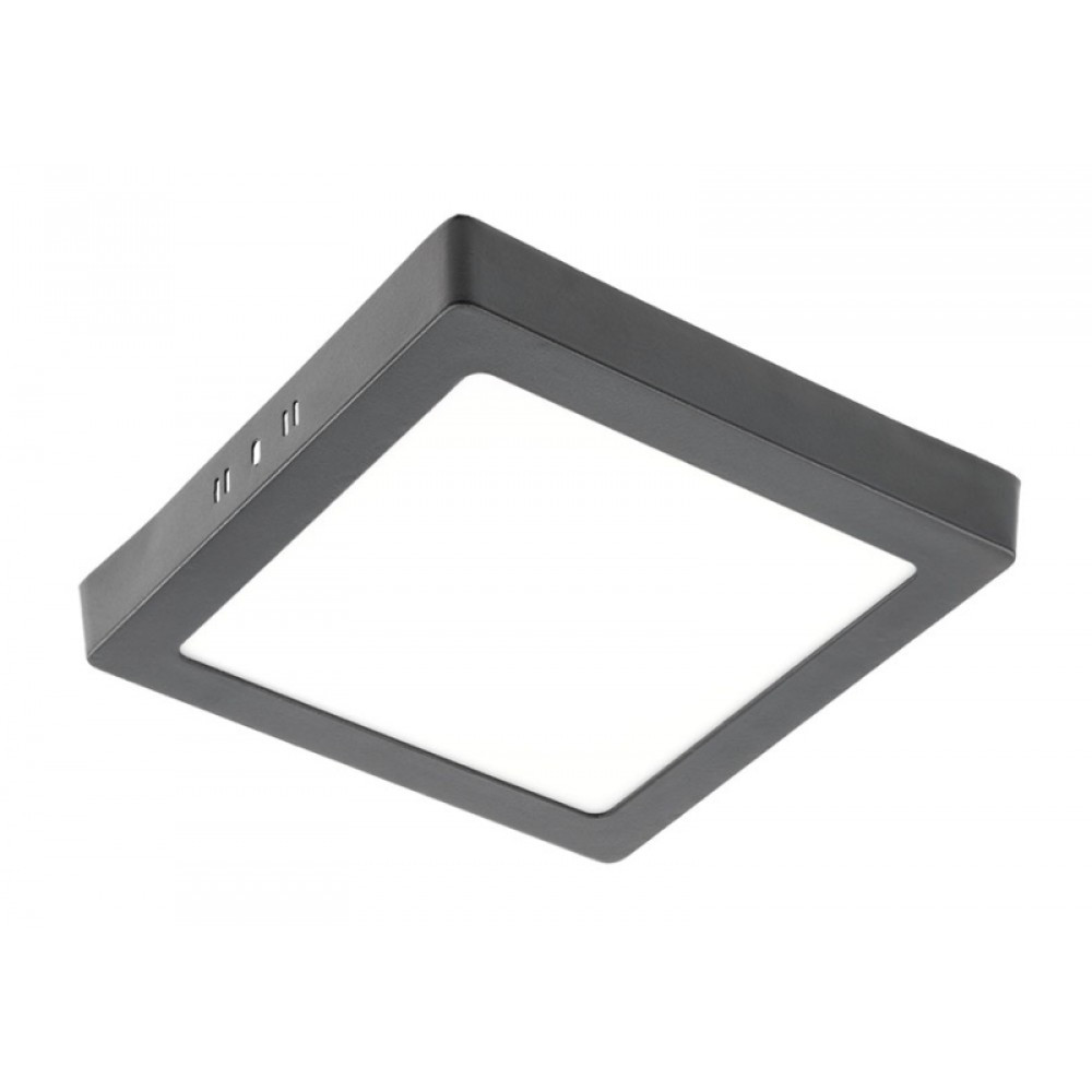 Virsapmetuma LED Griestu Panelis MATIS PLUS, melns, 13W, 4000K, 1020lm, AC220-240V, IP20, 120° LD-MAN13W-NBP-10 GTV