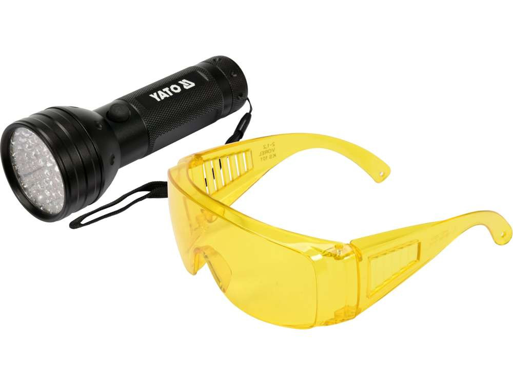 Uv Flashlight 51 Led And Glasses Set YT-08581 YATO