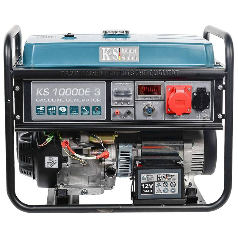 Benzīna ģenerators KS 10000E-3 400V 8000W KONNER & SOHNEN