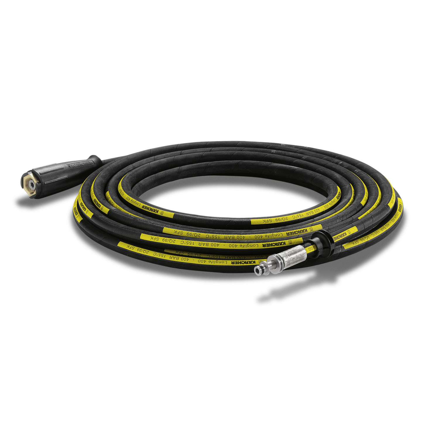 High-pressure hose Longlife, 10 m, ID 6, 400 bar, 1 x M22 x 1.5 / 1 x AVS-hose reel connection 6.391-882.0 KARCHER