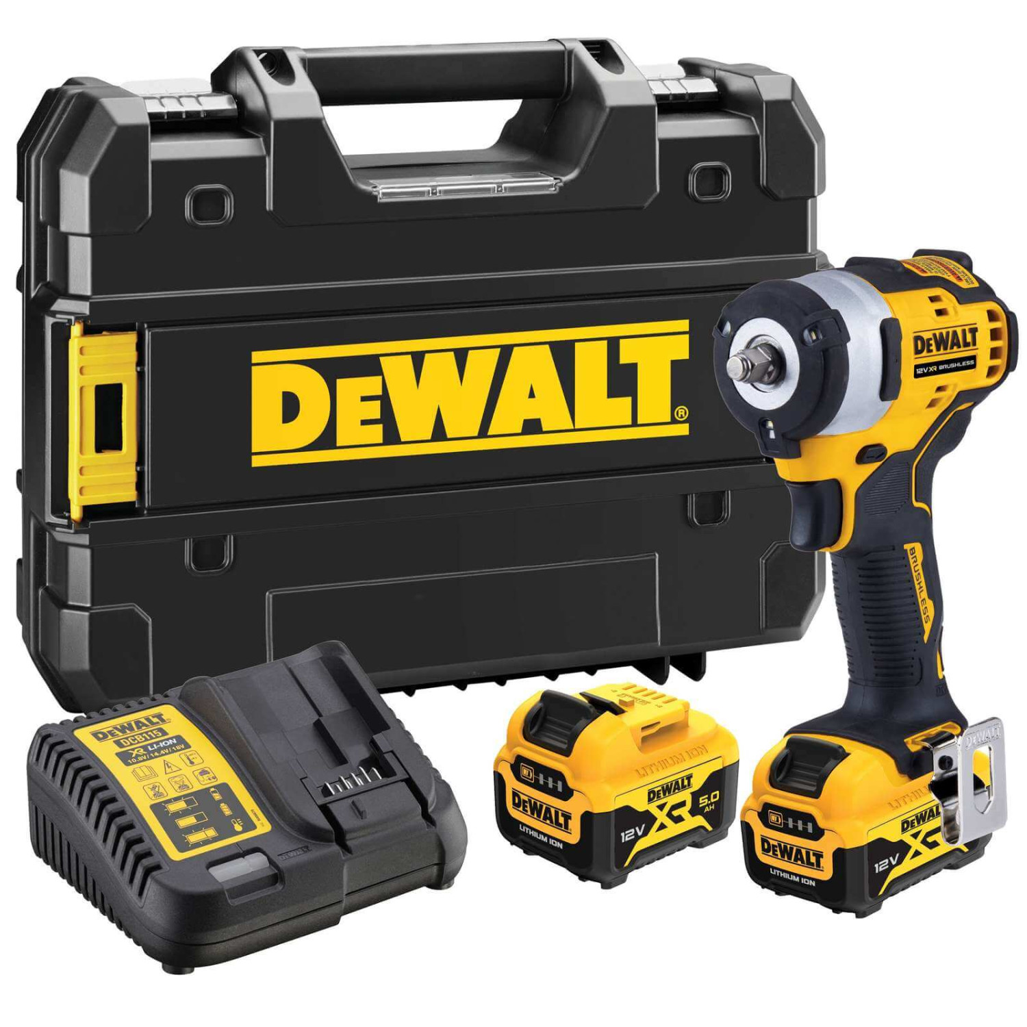 Cordless Wrench 3/8" 12V (2x5.0Ah) DCF903P2-QW DEWALT