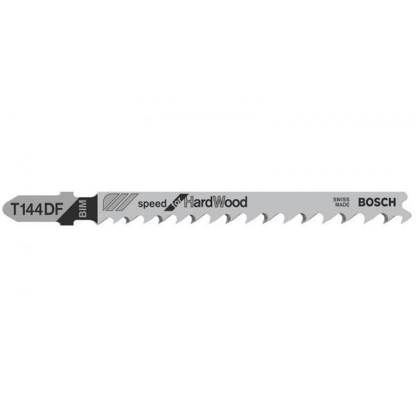 3 figūrzāģa asmeņi T 144 DF, JIGSAW BLADE T 144 DF "SPEED FOR HARD WOOD", 2608636222 BOSCH