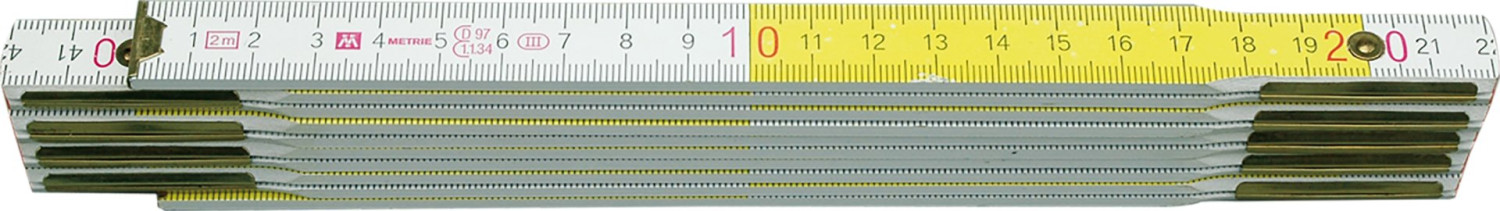 WOODEN FOLD.RULE 2Mx16MM, LOCKING HINGES 15006 VOREL