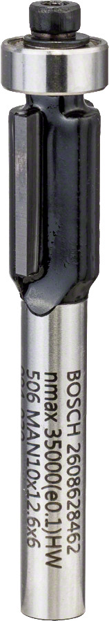 Salaidumu frēze 6 mm D1 9,5 mm, L 12,6 mm,, Rokas frēzēm, malu frēzēm SALAIDUMU FRĒZE STANDARD FOR WOOD, 2608628462, BOSCH