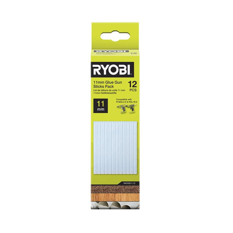 Līmes ieliktņi līmpistolei 11mm (12gab.) RACGS11-12 5132006233 RYOBI