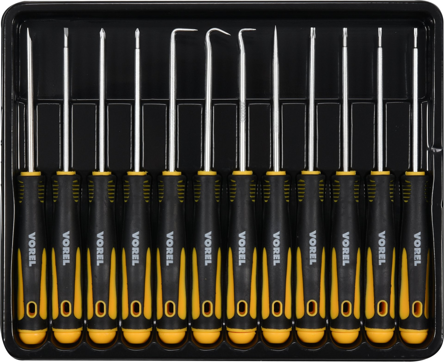 PRECISION SCREWDRIVER AND HOOK SET 12PC 64555 VOREL