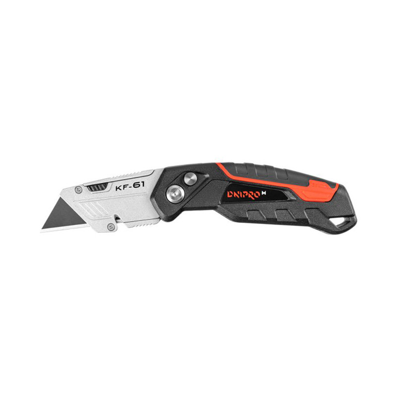 Knife KF-61 folding with trapezoidal blade 18mm DNIPRO-M