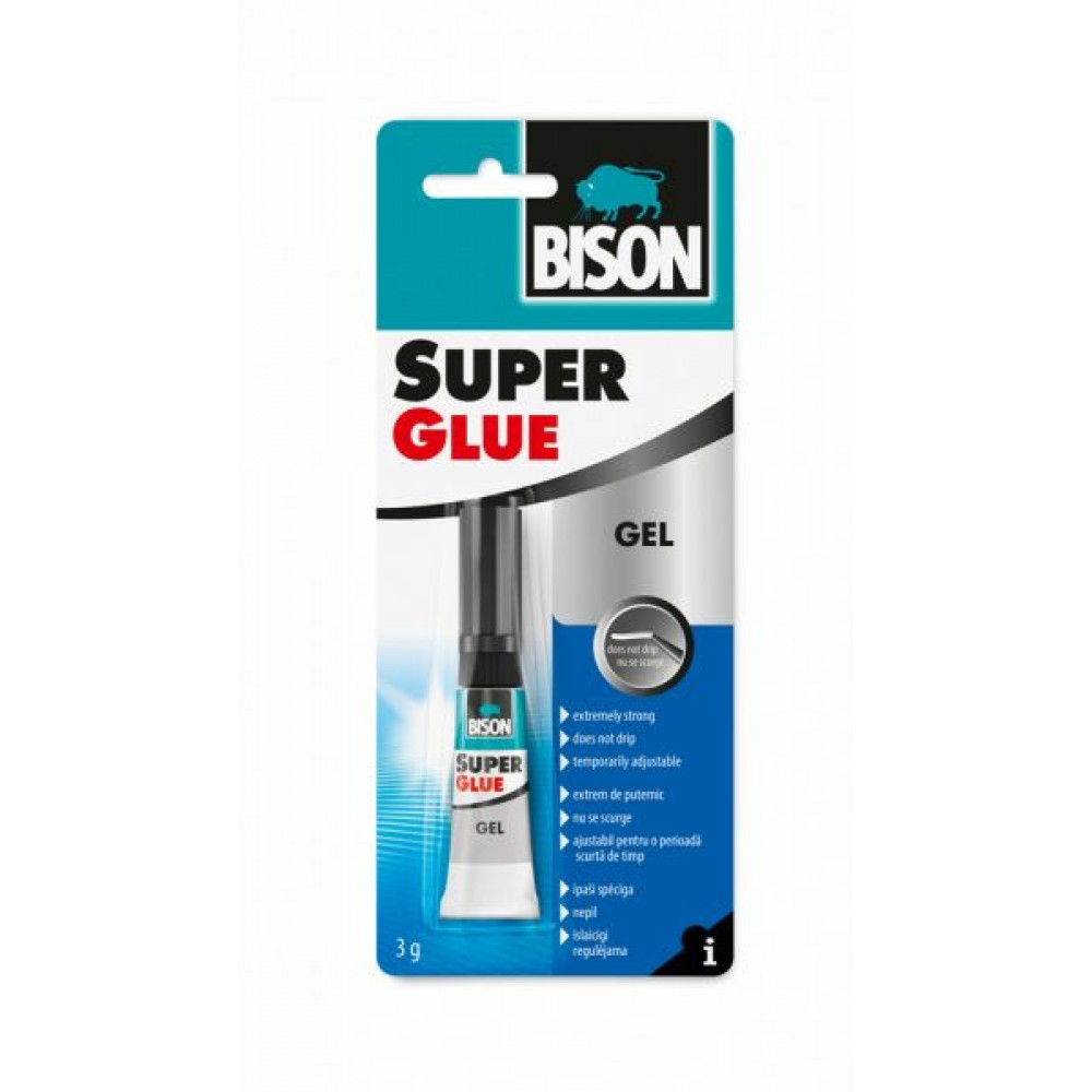 Klijai Super Glue Gel 3g 1590263 BISON