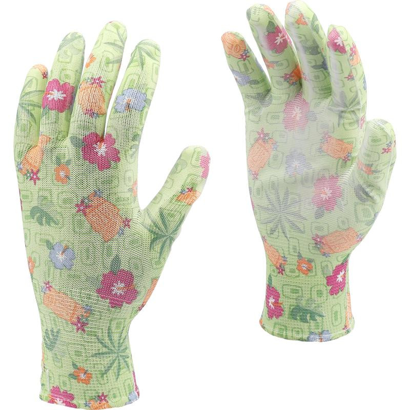 POLYESTER GARDEN GLOVES 9" WERS 74134 FLO