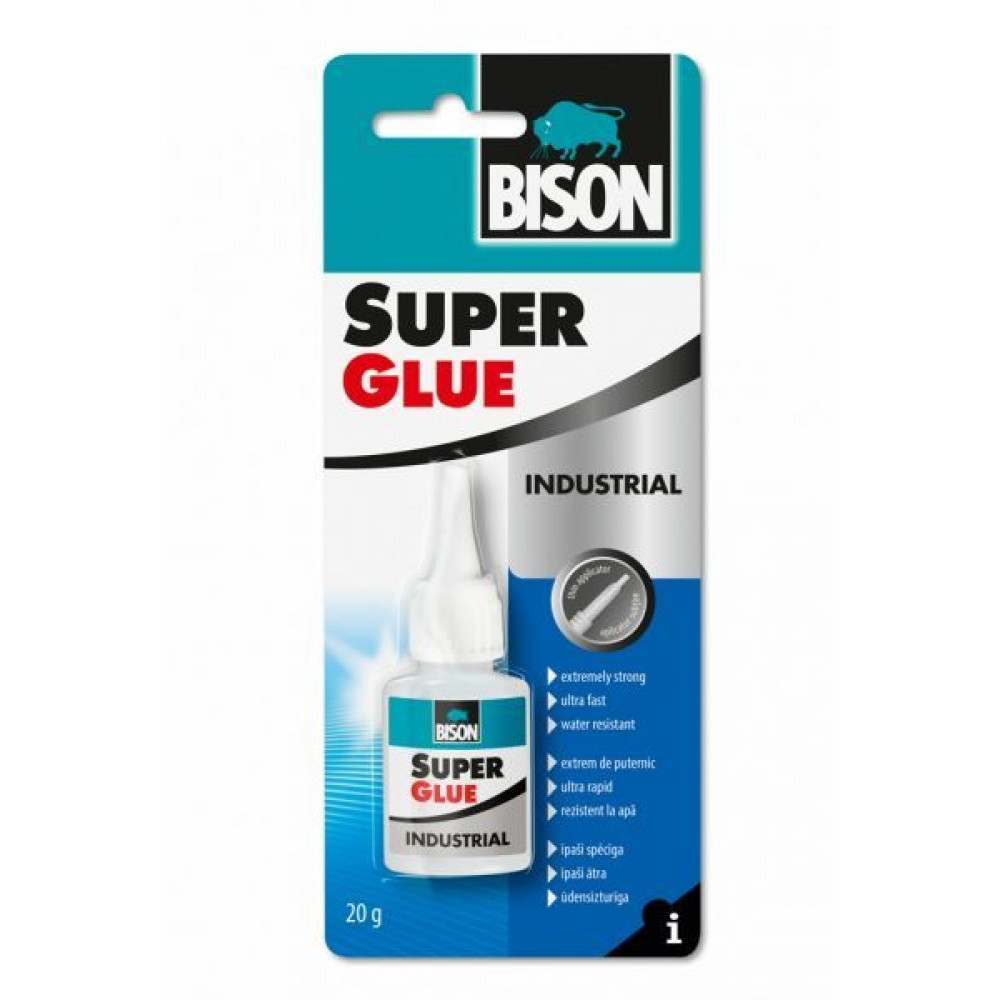 Līme Super Glue Industry 20g 6301793 BISON