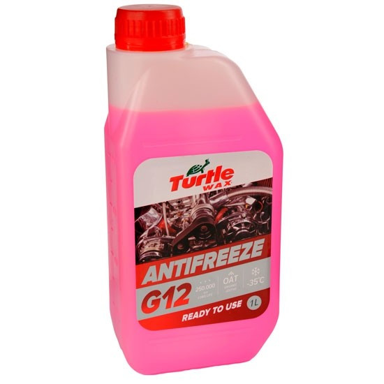 Антифриз длительного действия красный -35*C G12, 1л, AS-A35-TWR/1 TURTLE WAX