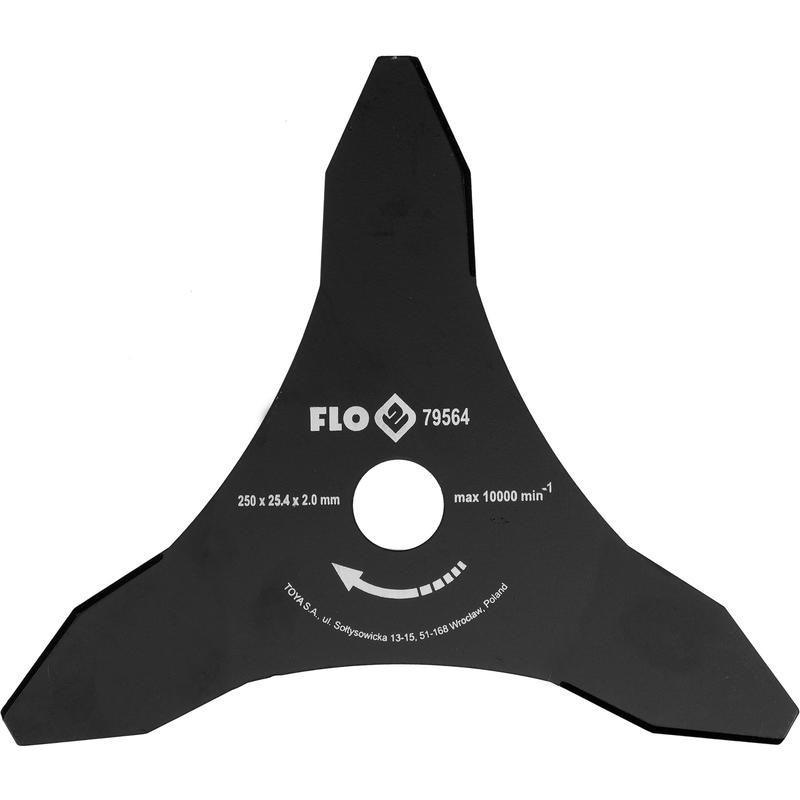 BRUSHCUTTER BLADE 3T 2mm/250mm/25,4mm 79564 FLO