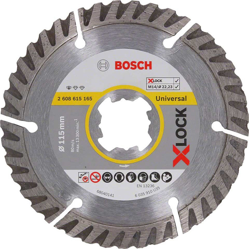 X-LOCK deimantinis diskas 115x22.23x2x10mm 2608615165 BOSCH