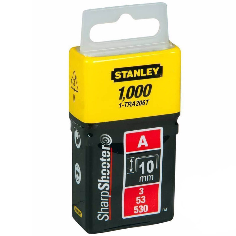 Klambrid A, 10mm, 1000 tk.; 1-TRA206T STANLEY