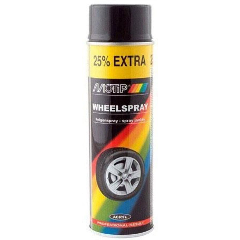 Riteņu aerosols Wheel Spray Melns 500ml, 04018 MOTIP