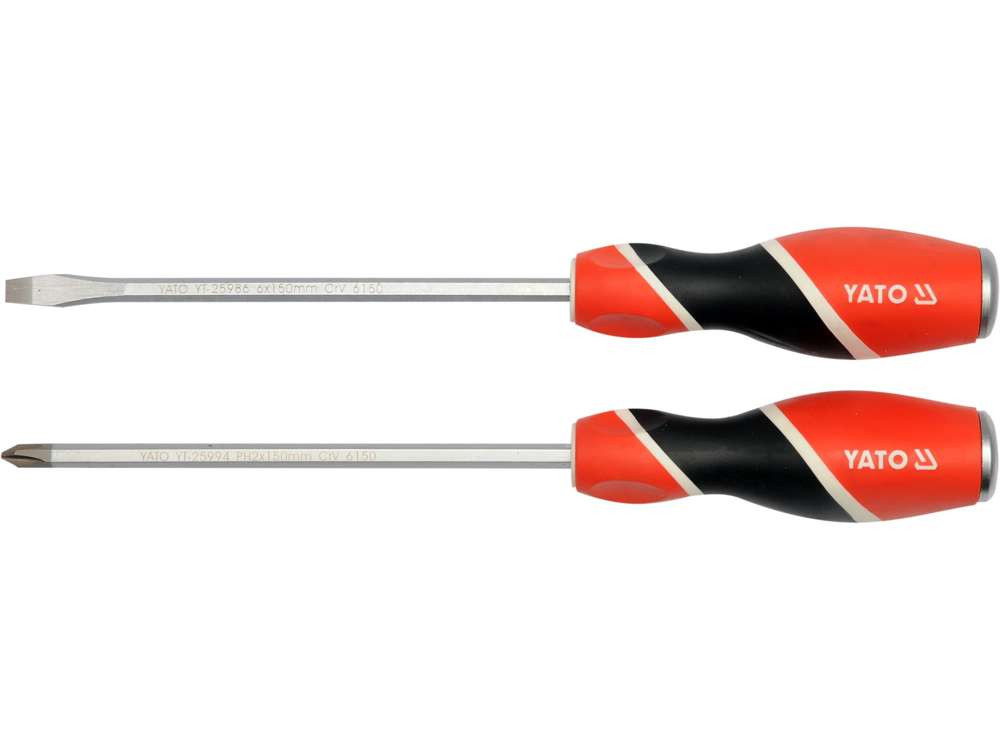 Go-Through Screwdriver Set 2Pcs YT-25998 YATO