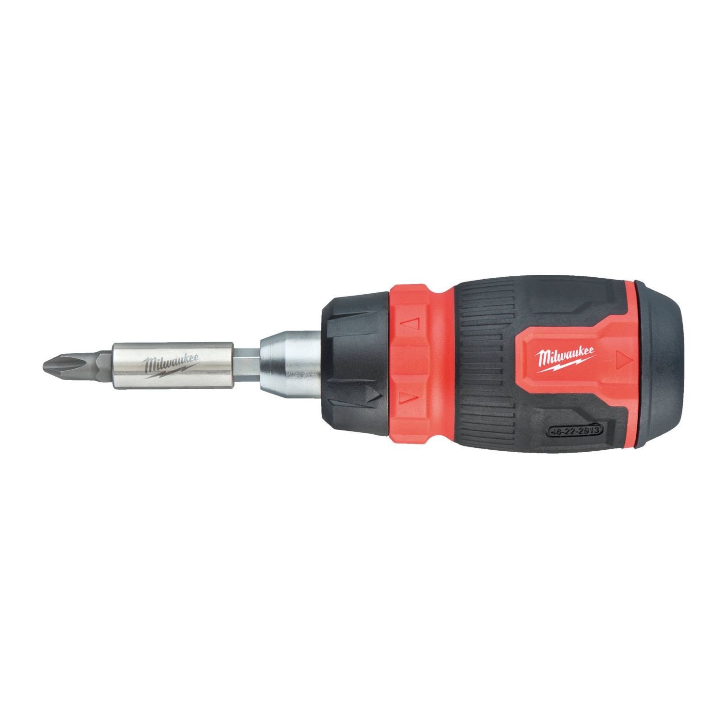 VAIRĀKU UZGAĻU SKRŪVGRIEZIS AR SPRŪDRATU, 8 IN 1 COMPACT RATCHETING MULTI-BIT SCREWDRIVER, 4932480581 MILWAUKEE