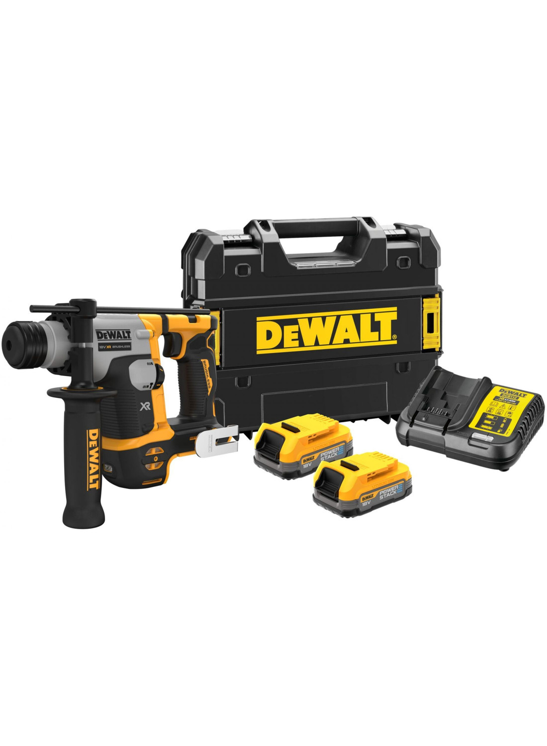 Аккумуляторный перфоратор 18В (2x1,7Ач PowerStack) DCH172E2T-QW DEWALT