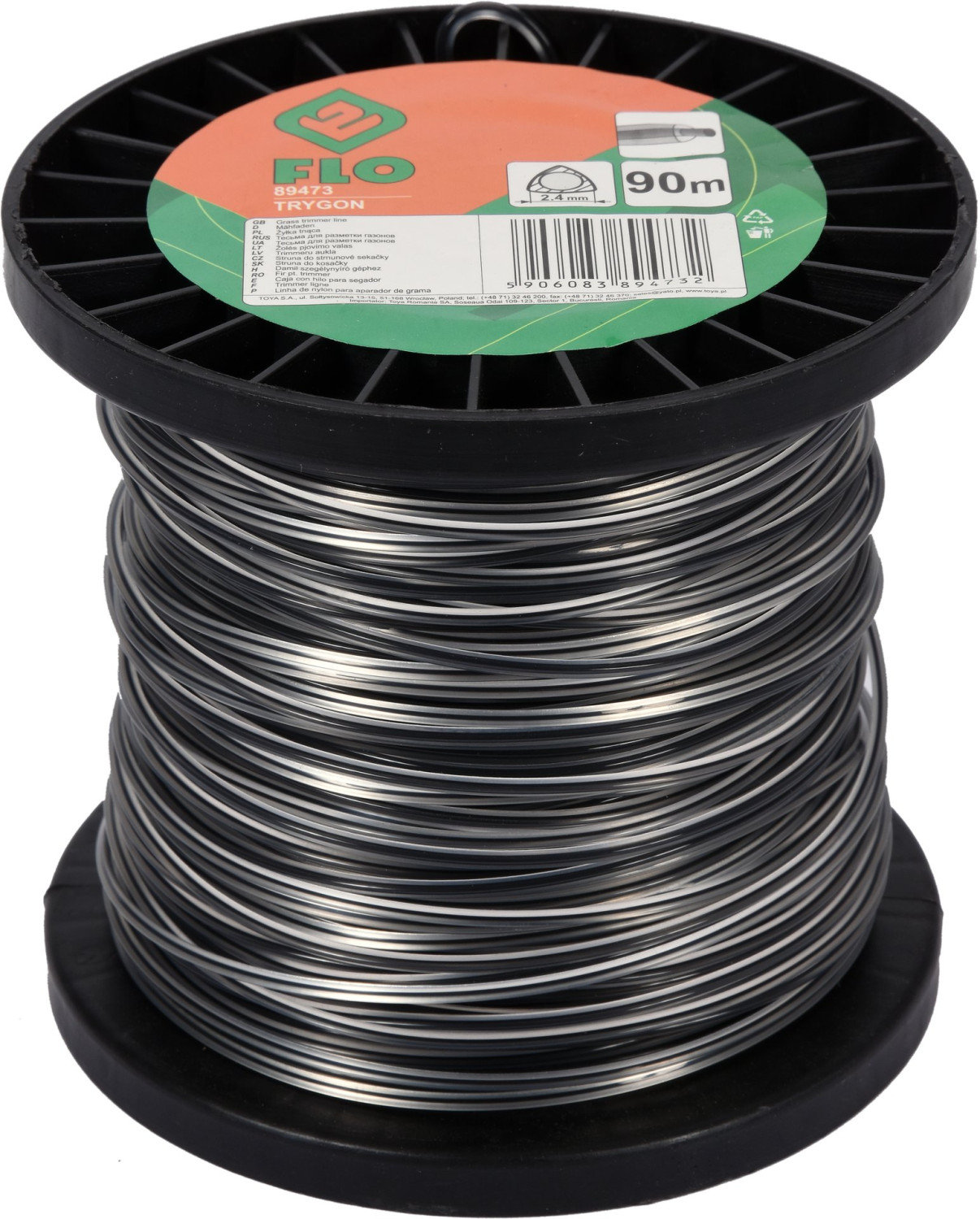 Žolės pjovimo valo ritė 2,4 mm x 90 m TRIGON 89473 FLO